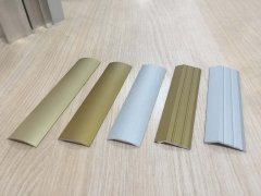 Aluminum profiles with pressure strips